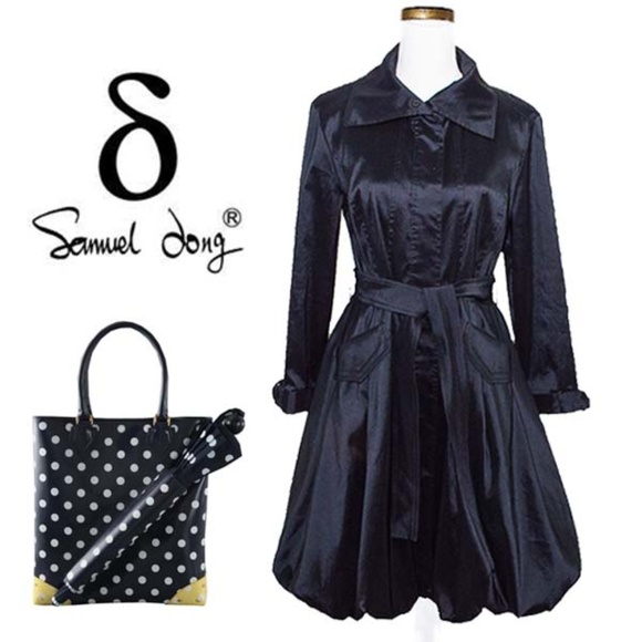 bubble hem trench coat